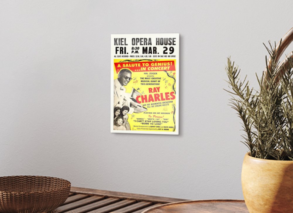 Ray Charles concert poster