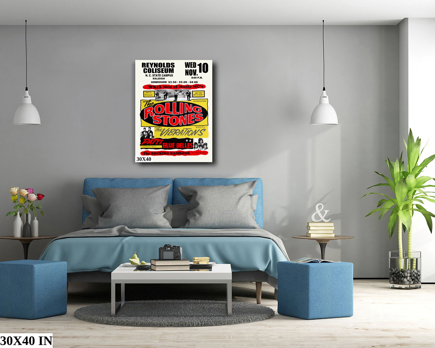 The Rolling Stones concert poster