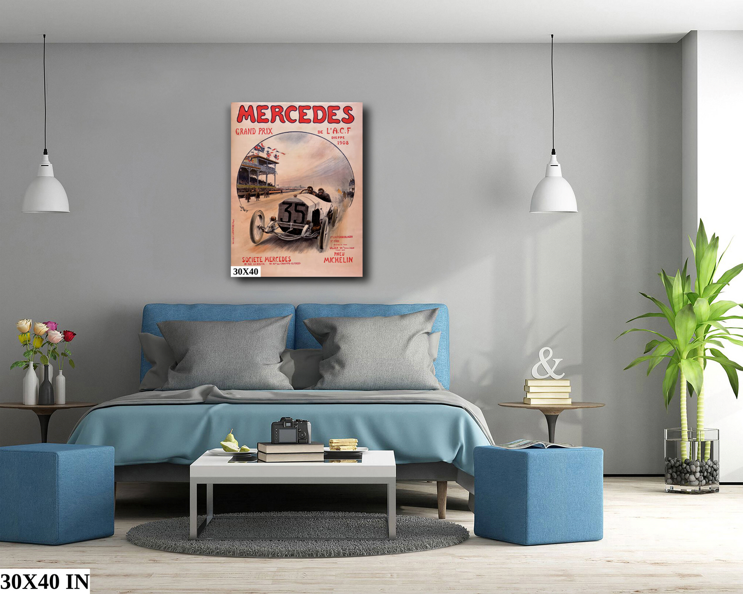 Mercedes Grand Prix Poster 1908