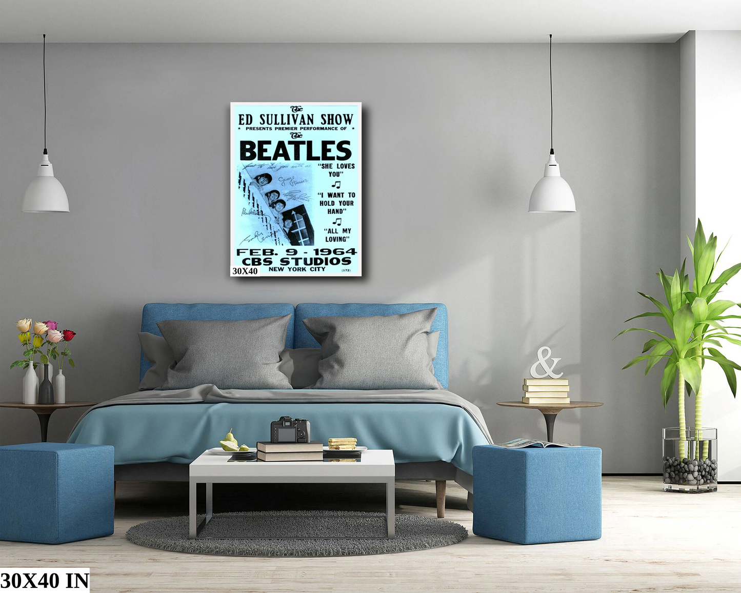 The Beatles on The Ed Sullivan Show 1964 poster