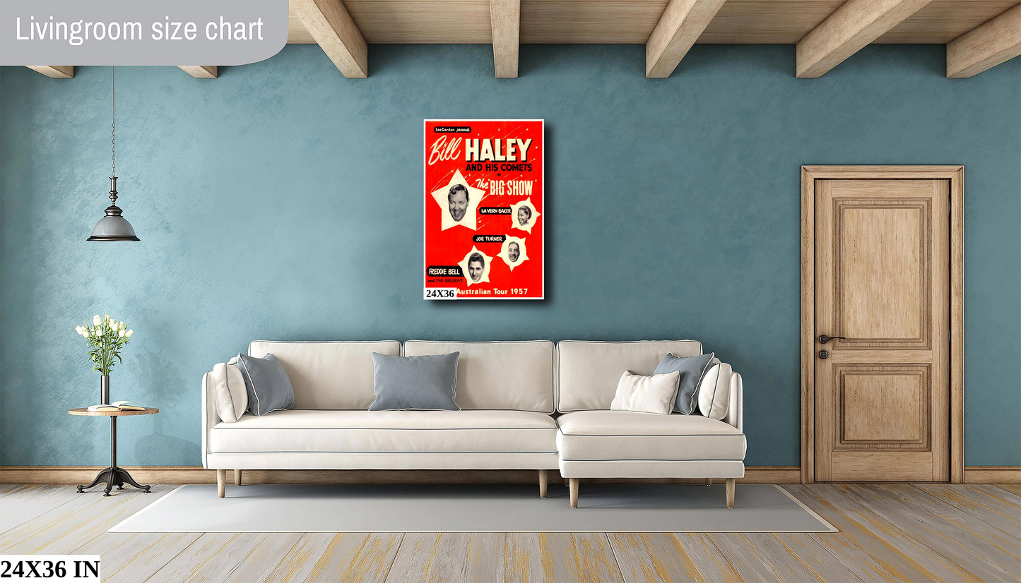 Bill Haley 1957 Tour concert poster
