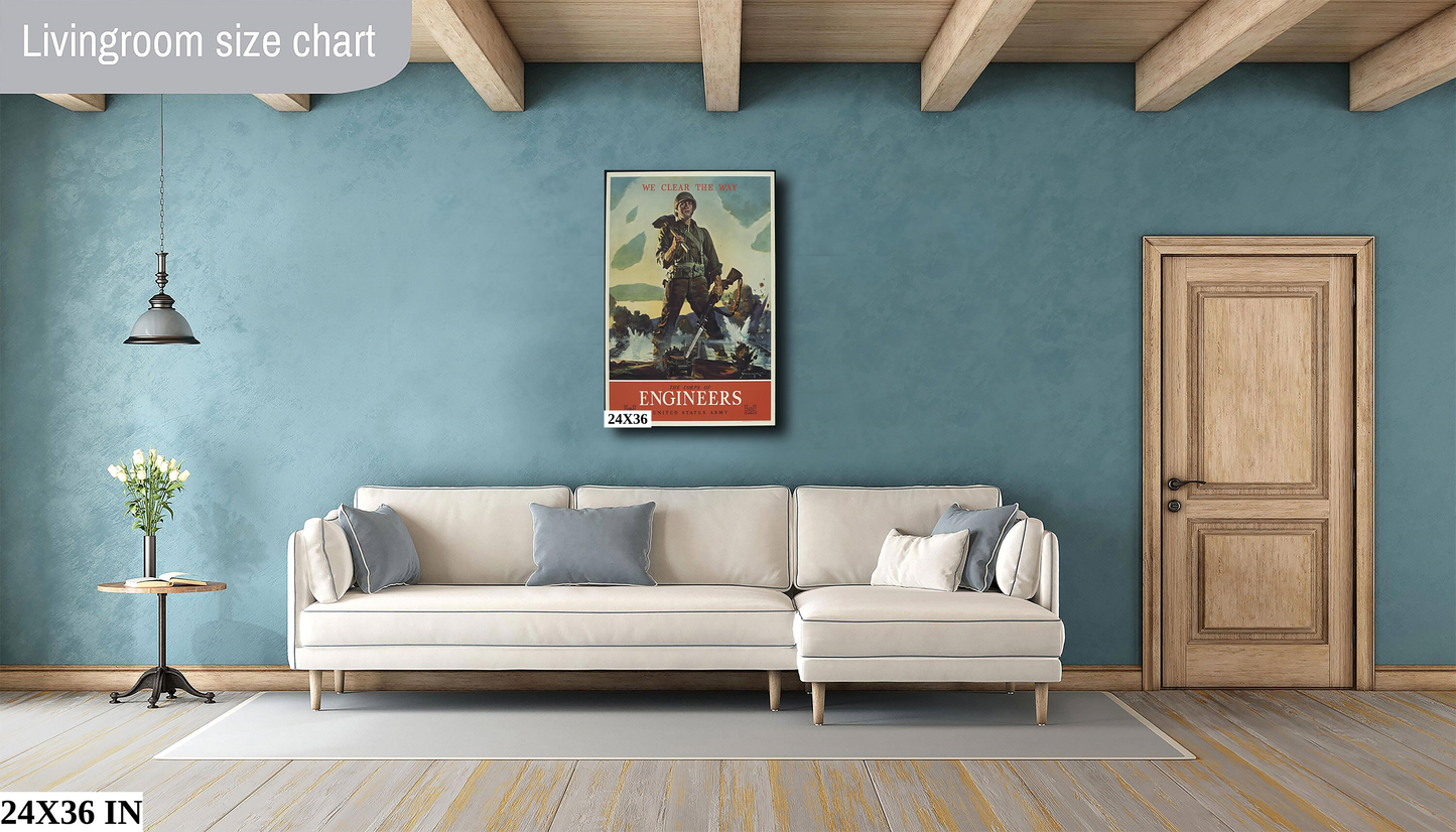 The Corps pf Engineers Second World War Poster