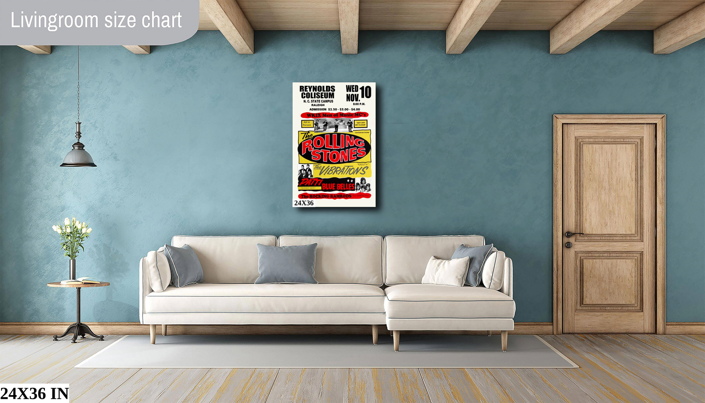 The Rolling Stones concert poster