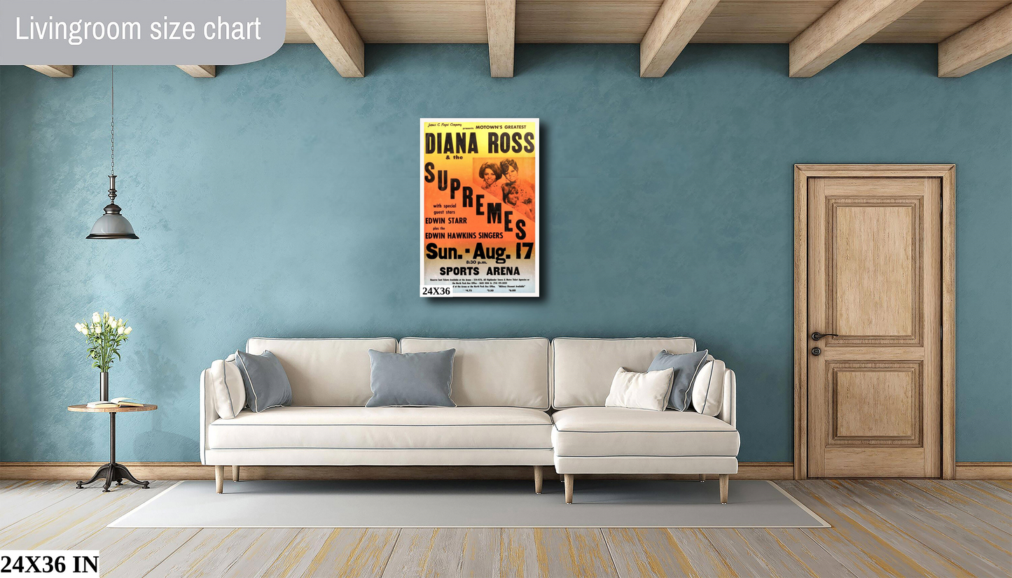 Diana Ross concert poster