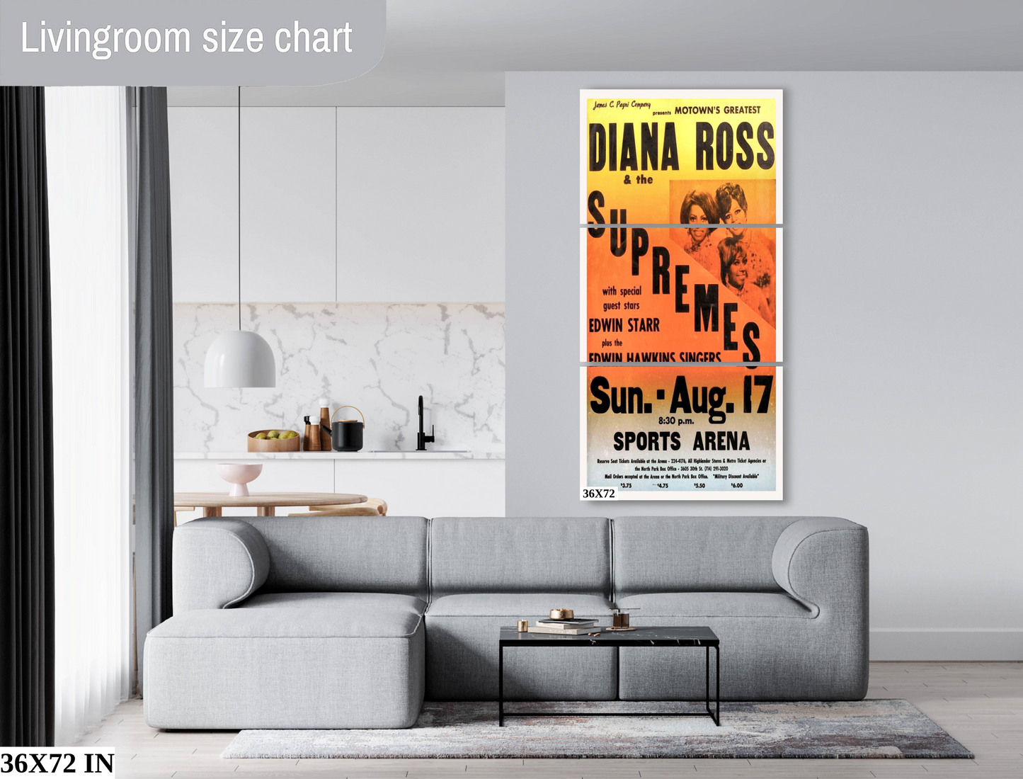Diana Ross concert poster