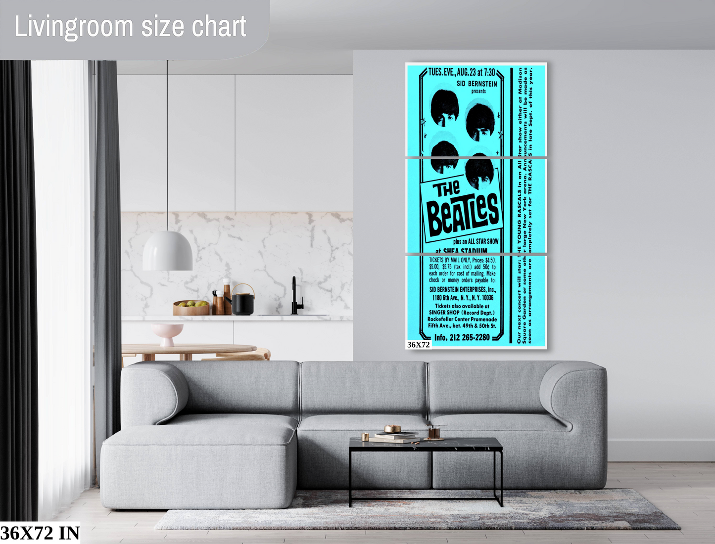 The Beatles at Shea Stadium 4 concert poster