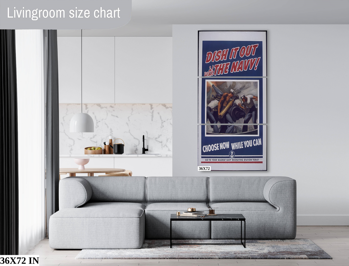 Dish it out with the Navy Second World War Poster