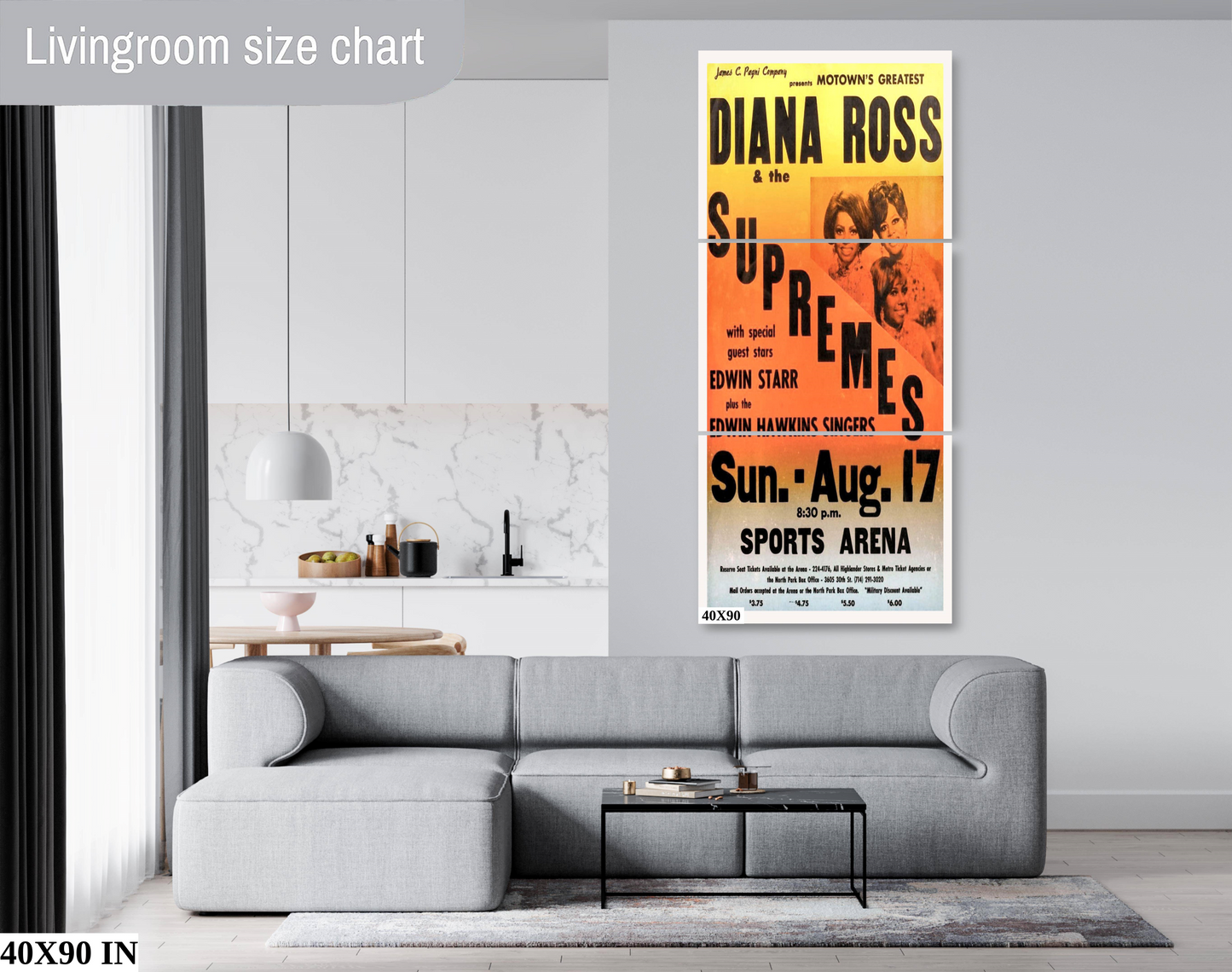 Diana Ross concert poster