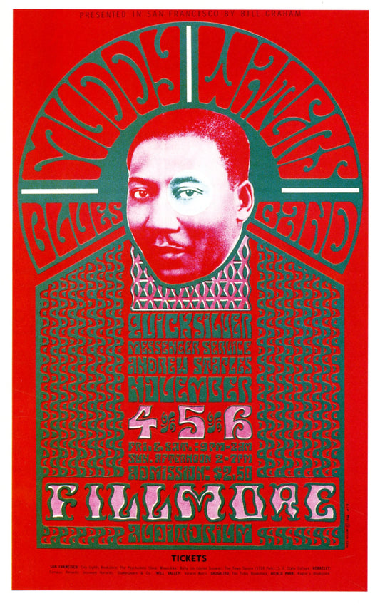 Muddy Waters at the Fillmore Concert poster