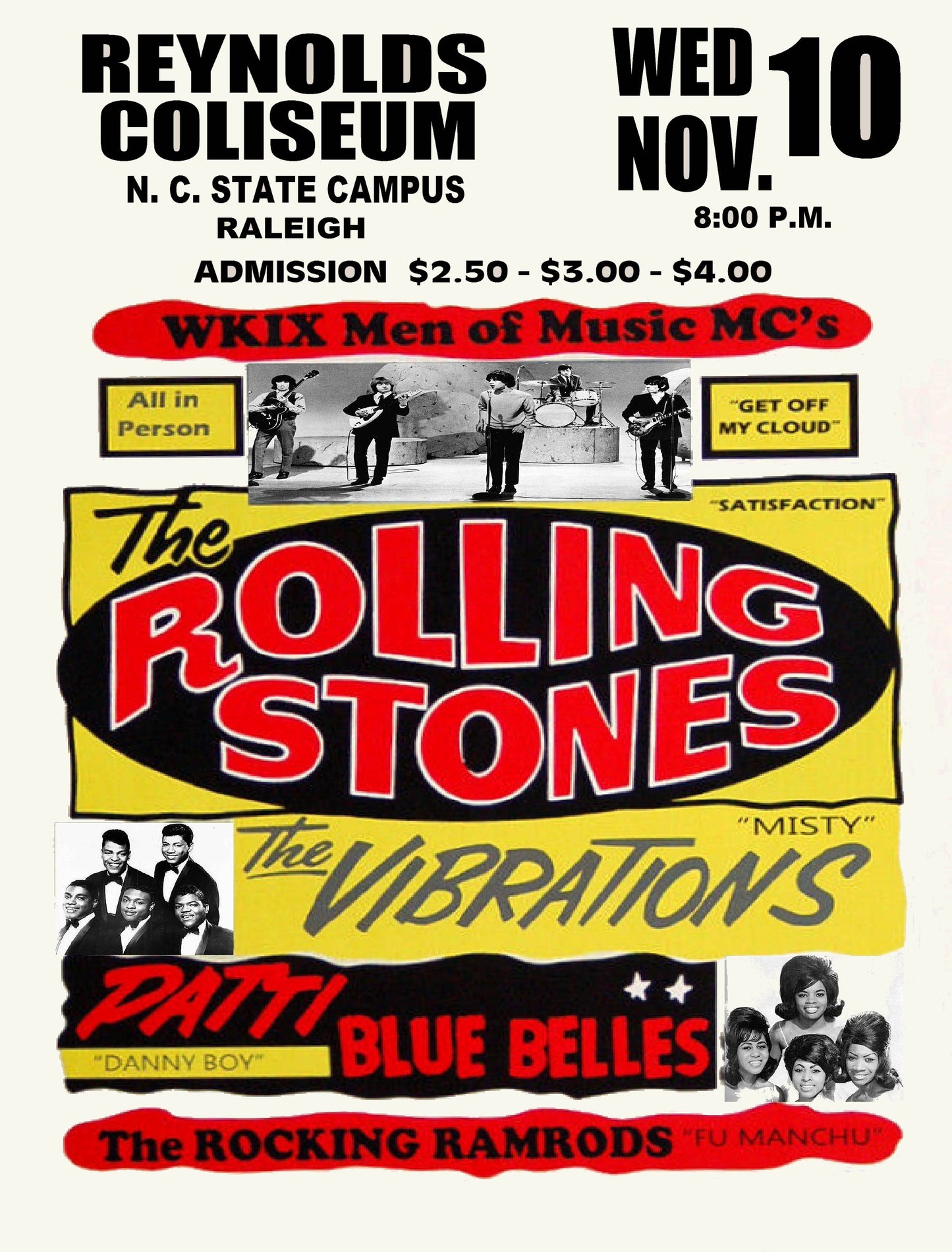 The Rolling Stones concert poster