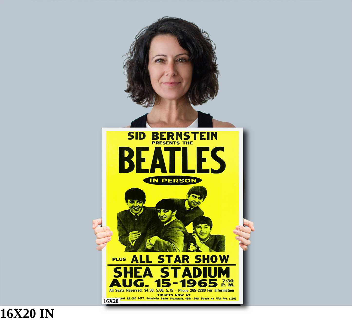 The Beatles at Shea Stadium concert poster