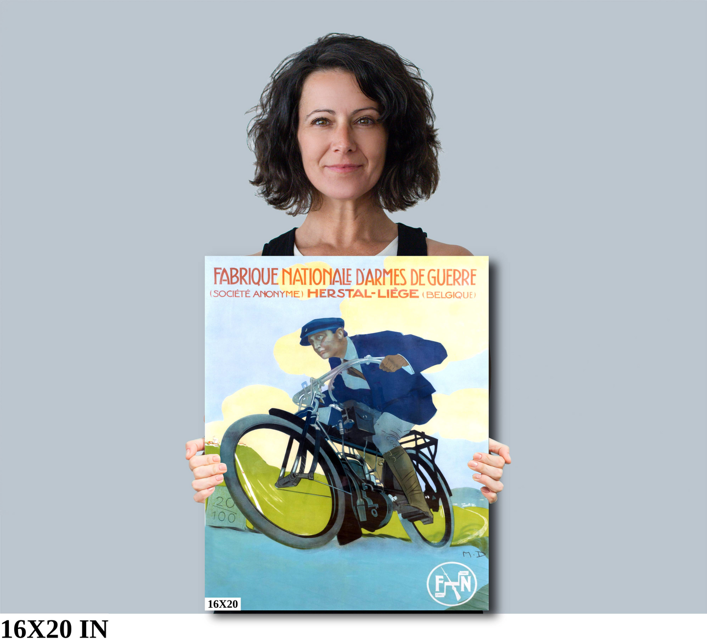 Fabrique Nationale Motorcycle Poster