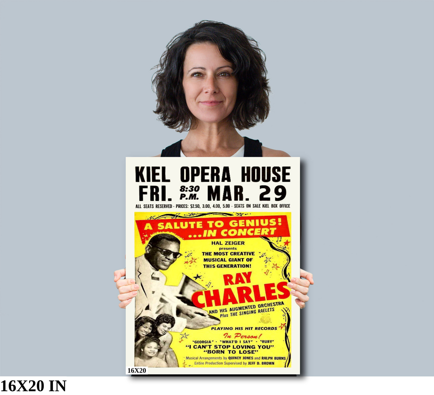 Ray Charles concert poster