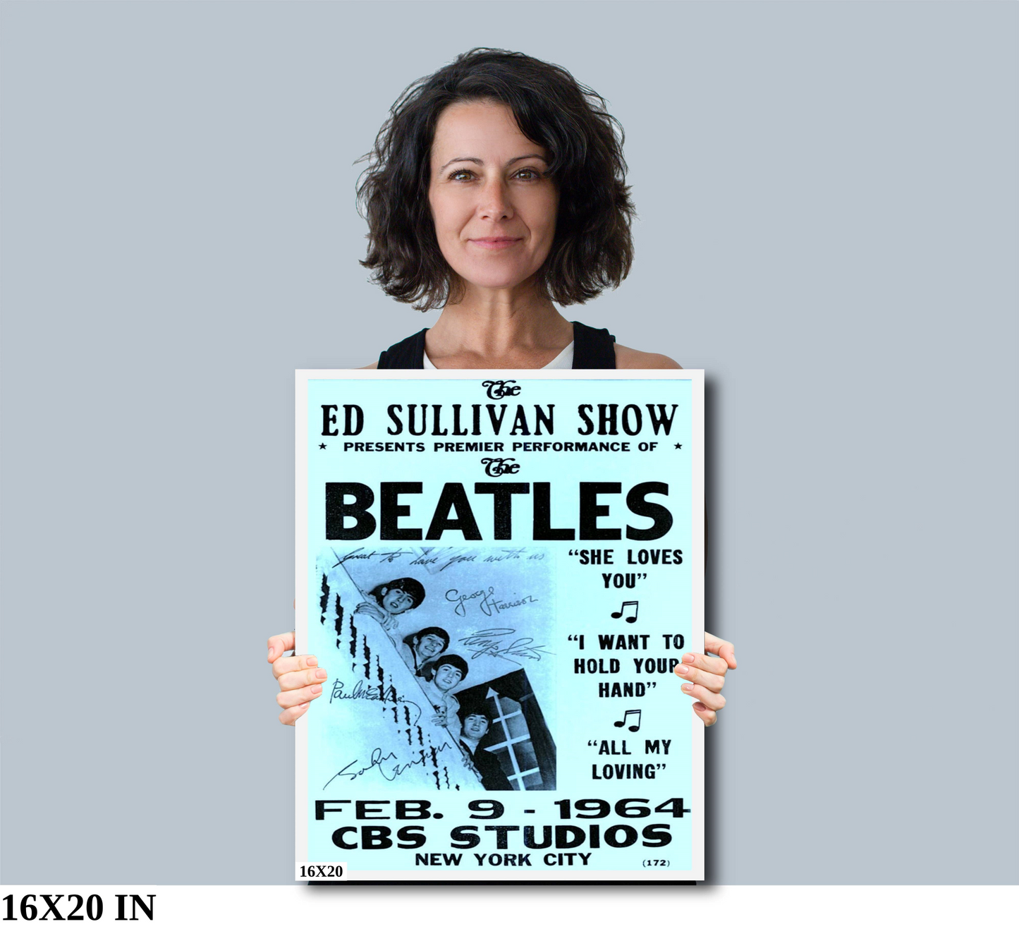 The Beatles on The Ed Sullivan Show 1964 poster