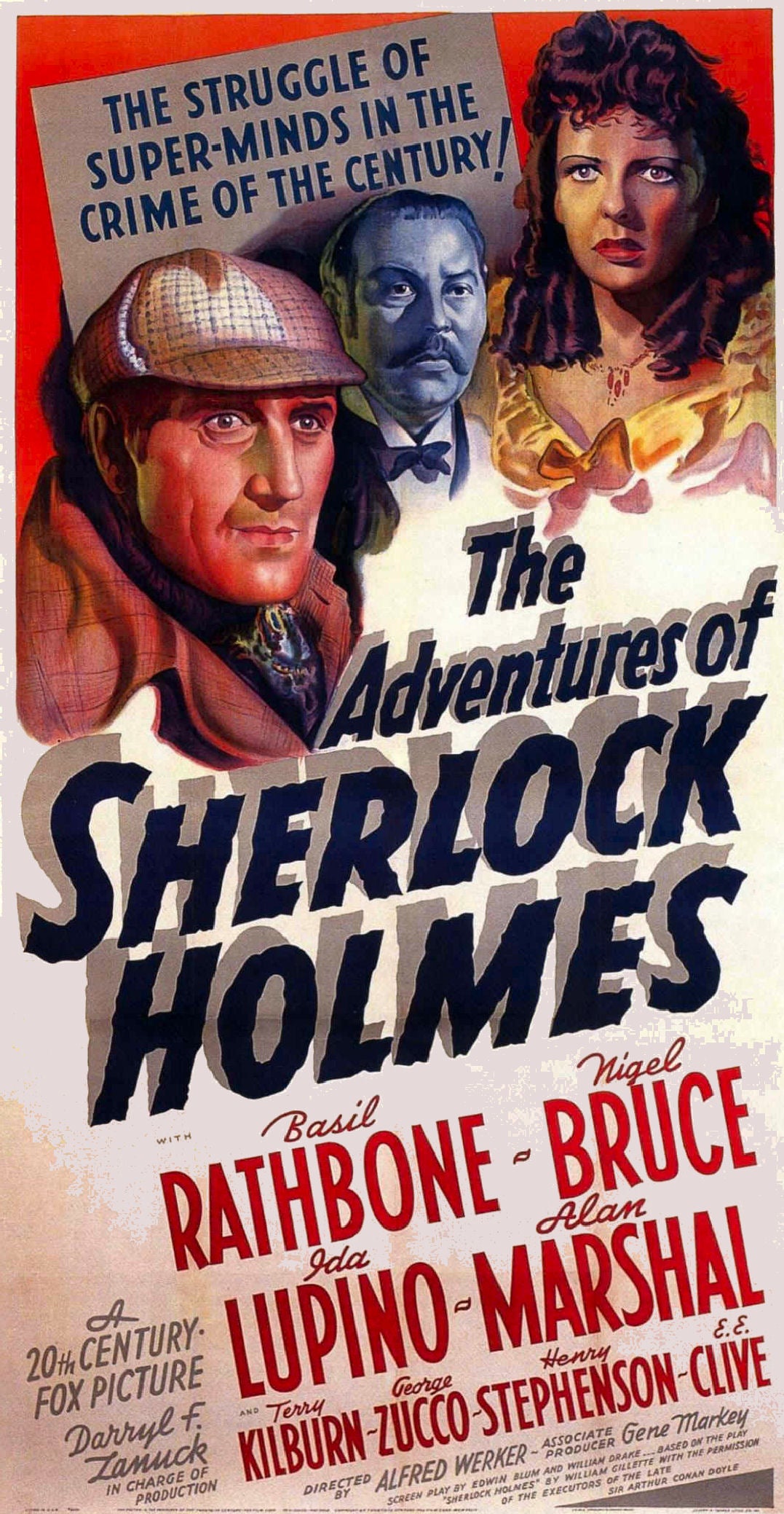 Adventures Of Sherlock Holmes 1939 poster 2