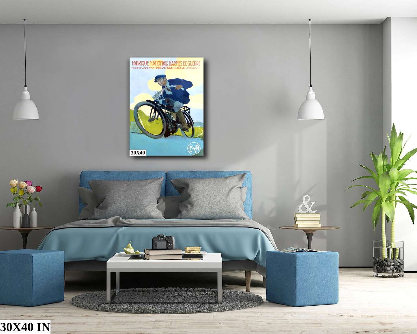 Fabrique Nationale Motorcycle Poster