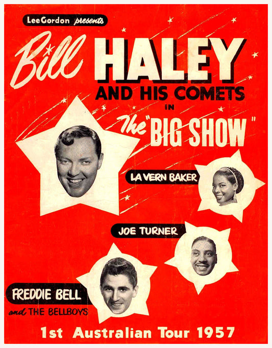 Bill Haley 1957 Tour concert poster