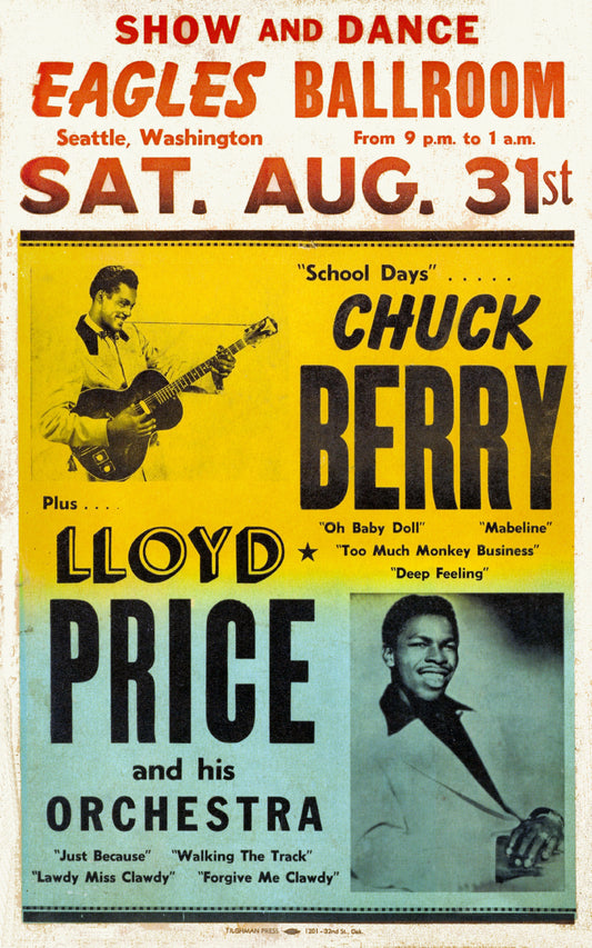 Chuck Berry concert poster