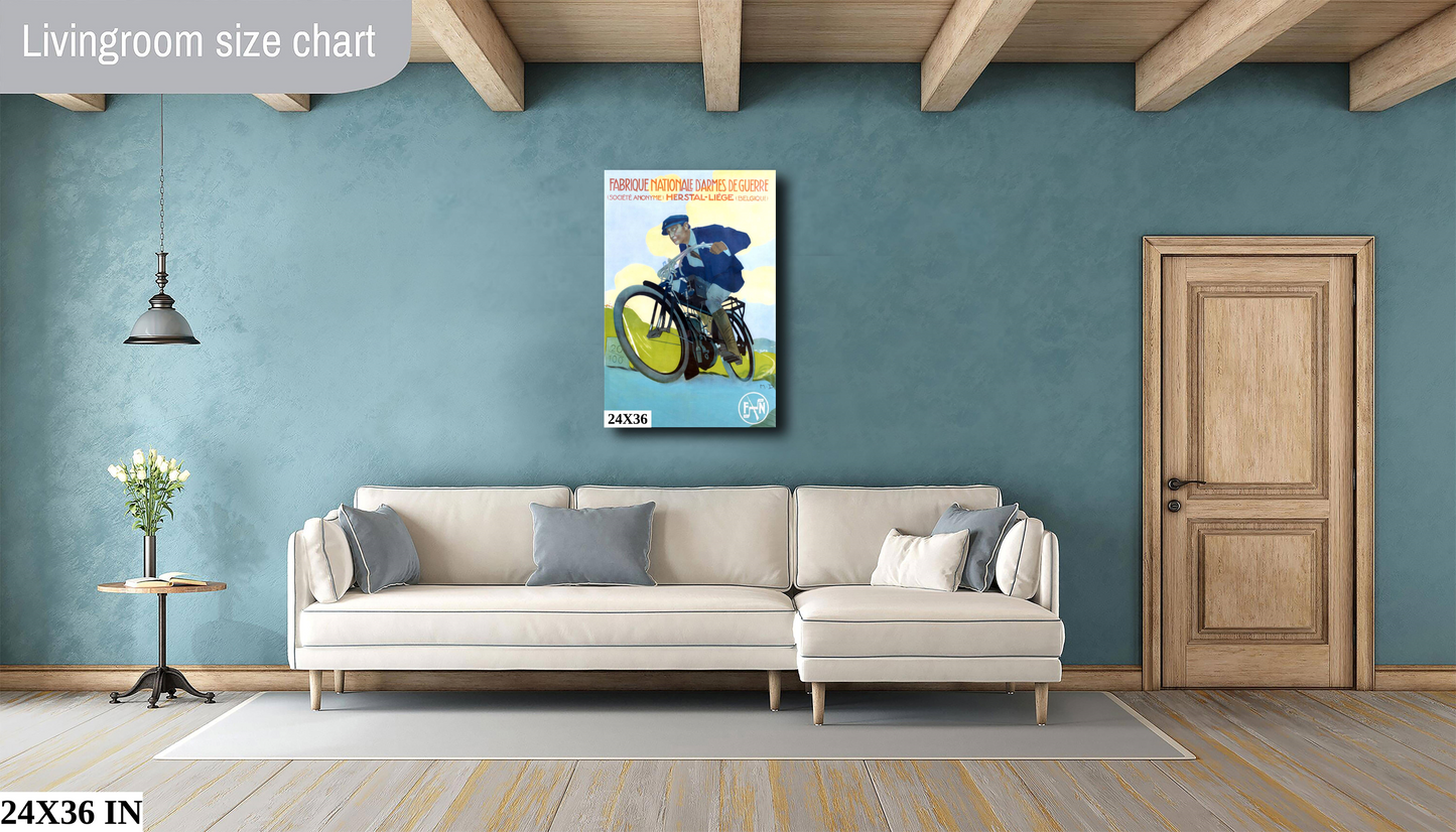 Fabrique Nationale Motorcycle Poster