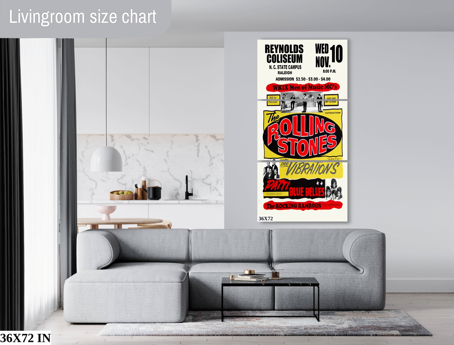 The Rolling Stones concert poster