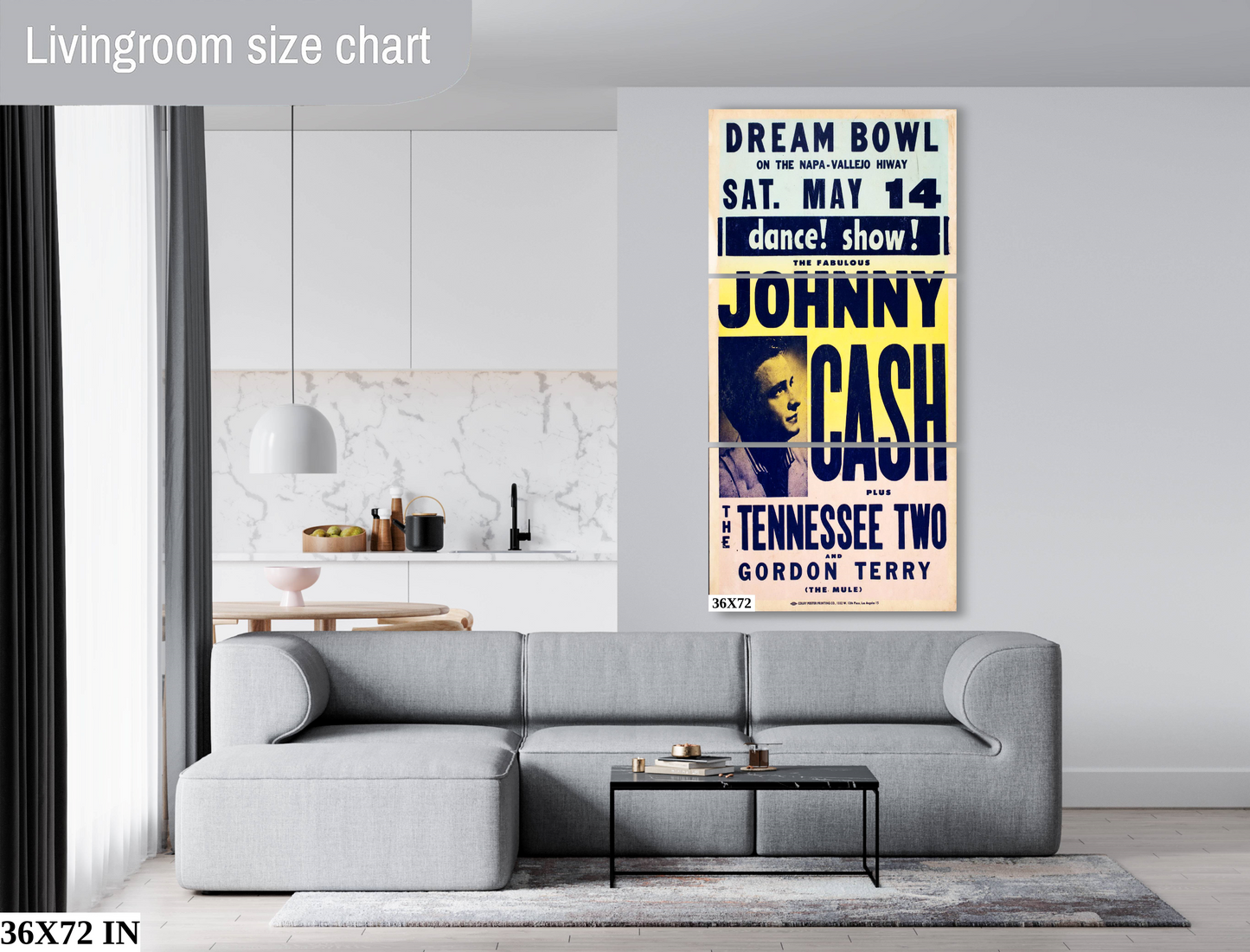 Johnny Cash Concert poster