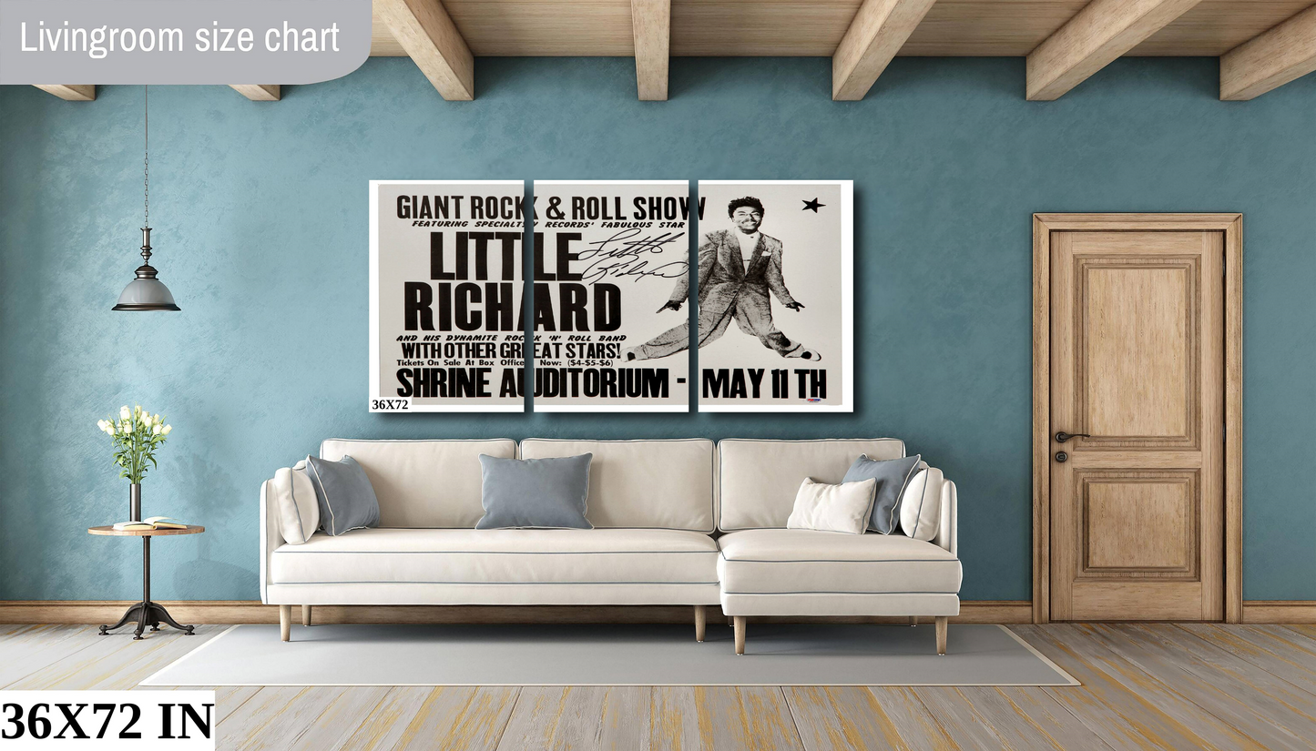 Little Richard at the Shrine Auditorium Concert poster