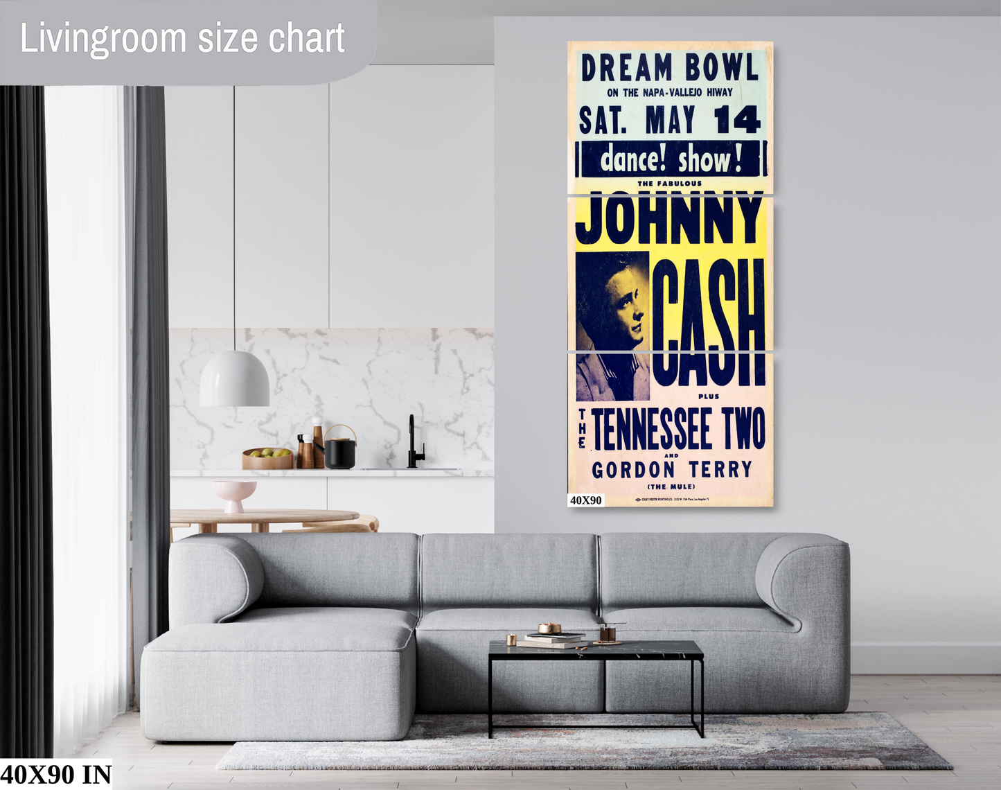 Johnny Cash Concert poster