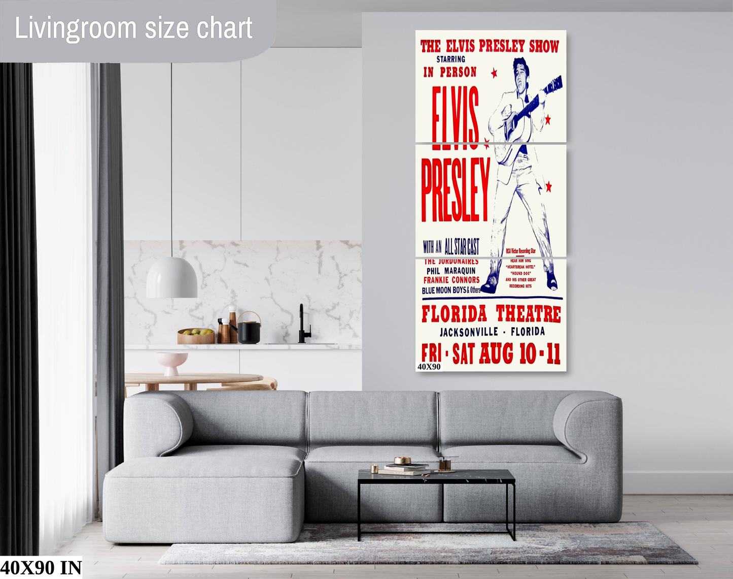 Elvis at the Florida Theatre concert poster