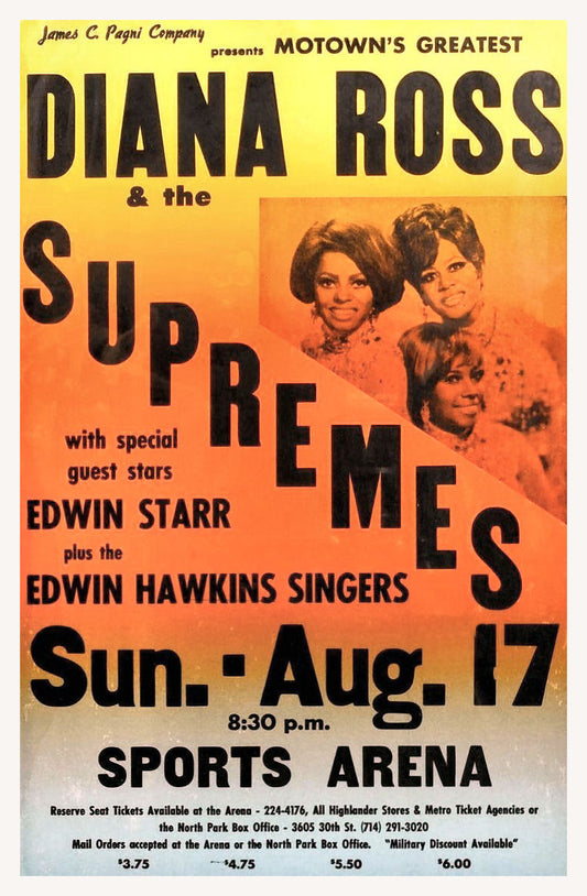 Diana Ross concert poster