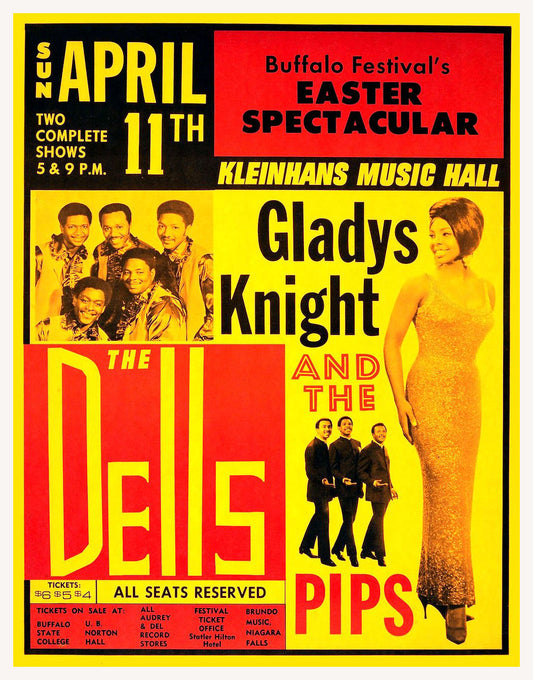 Gladys Knight and The Dells concert poster