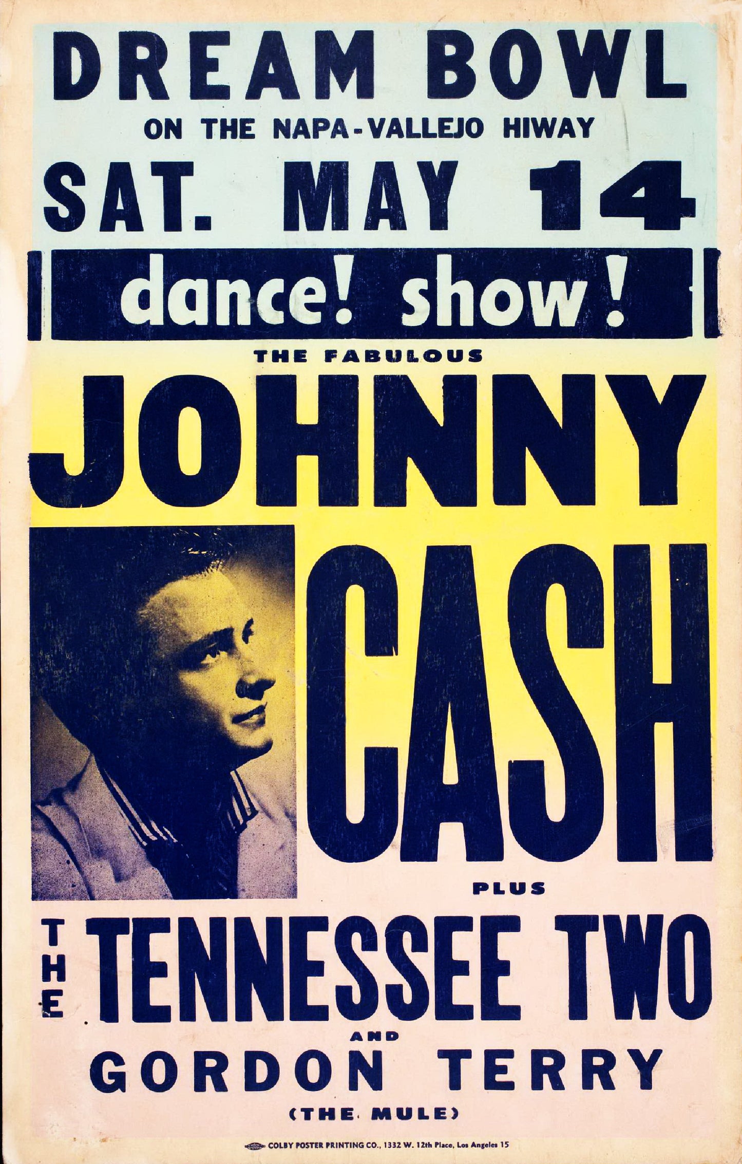 Johnny Cash Concert poster