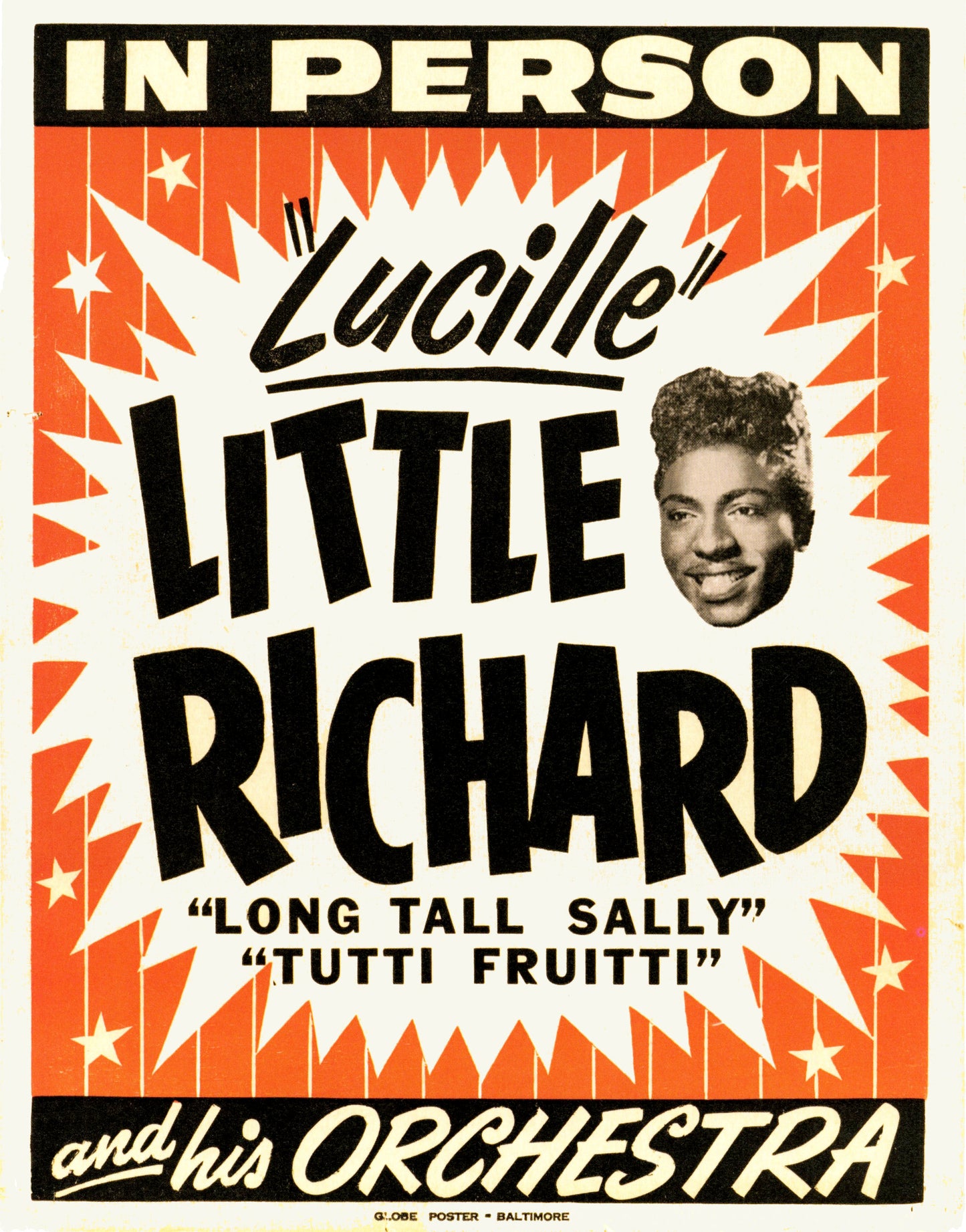 Little Richard in Baltimore Concert poster