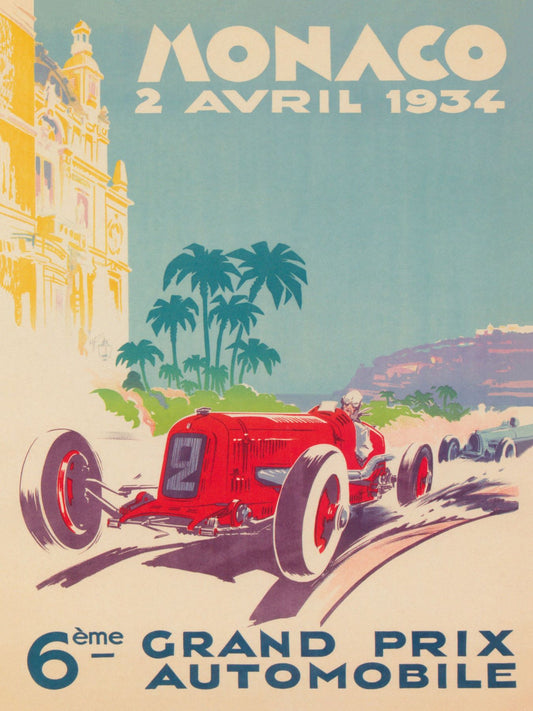 1934 Grand Prix race poster