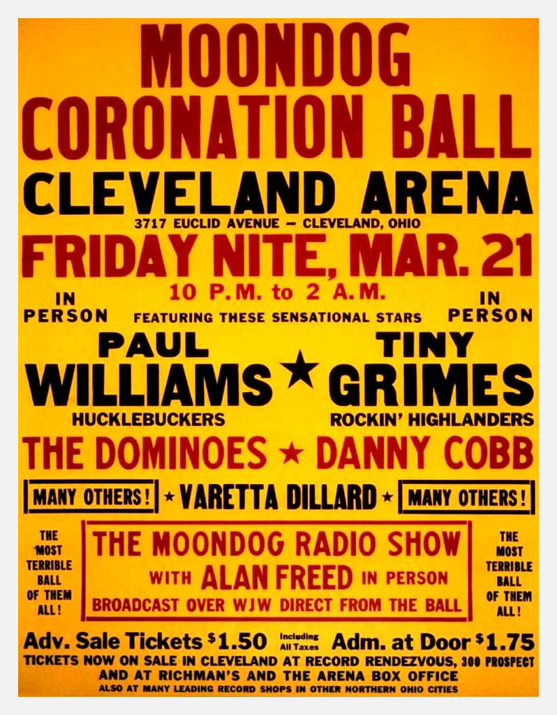 Moondog Coronation Ball Concert poster