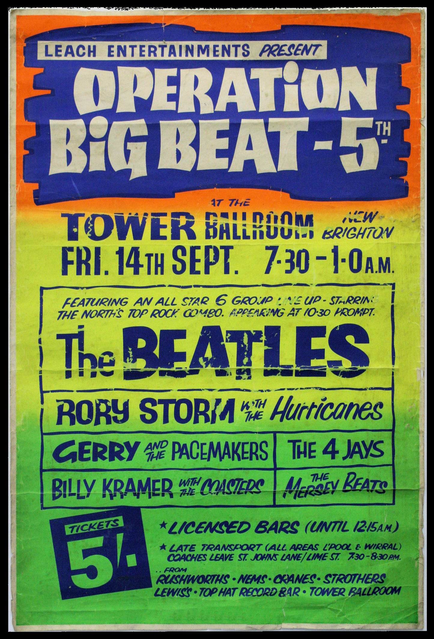 Operation Big Beat Concert poster