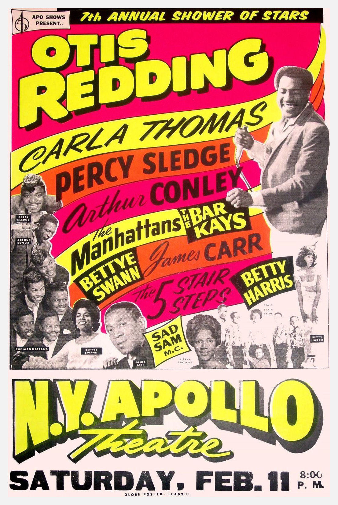 Otis Redding at the Apollo concert poster