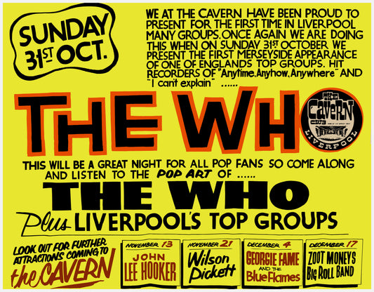The Who concert poster