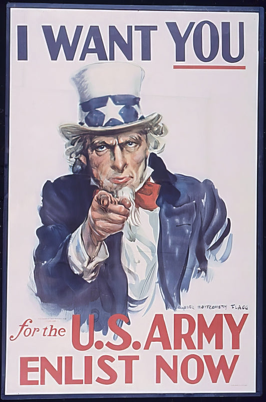 Uncle Sam Second World War Poster