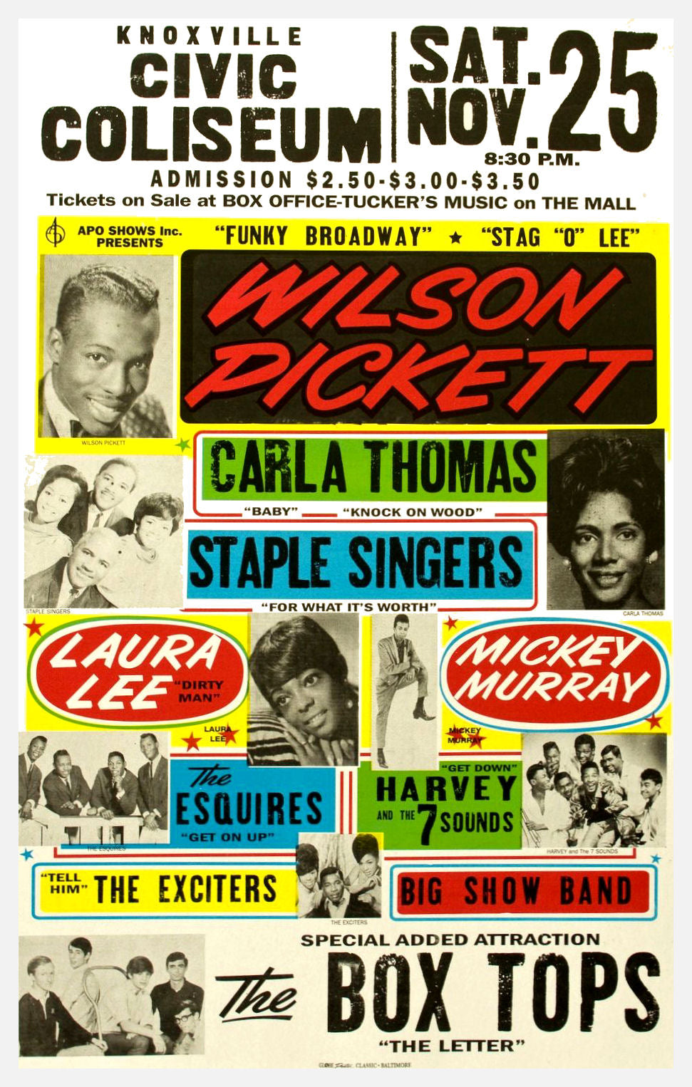 Wilson Picket concert poster