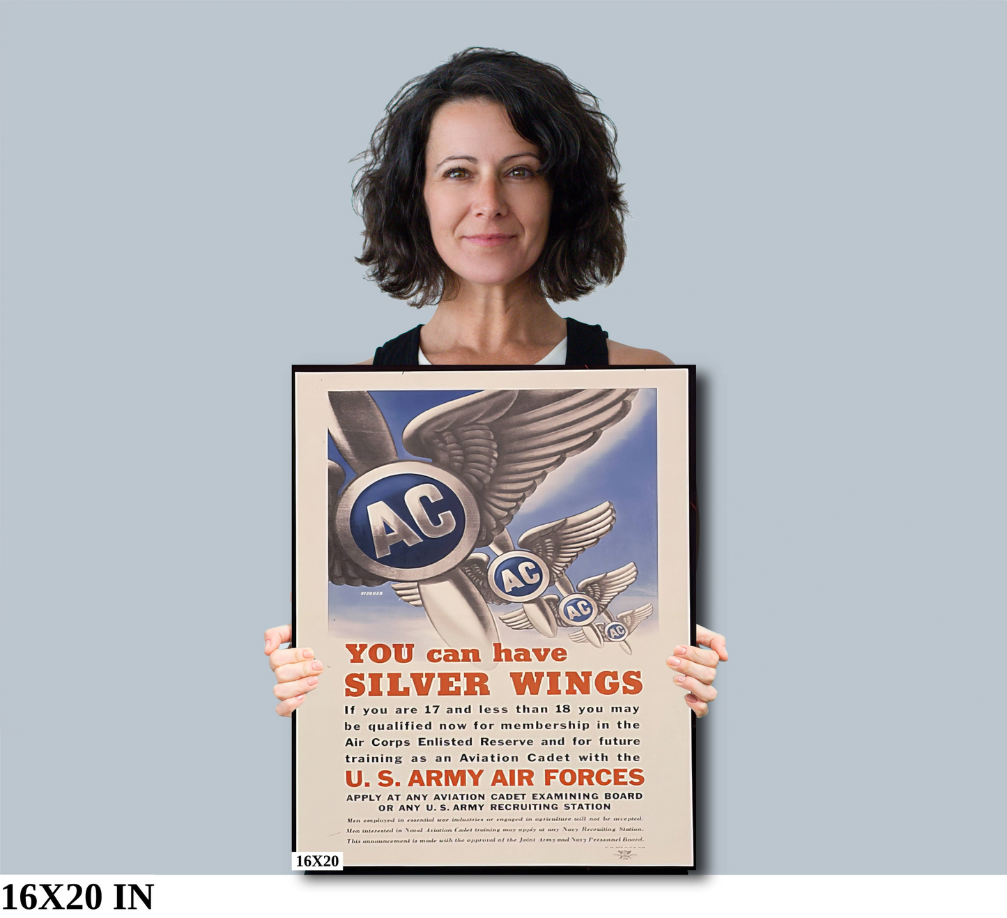 You can have silver wings Second World War Poster