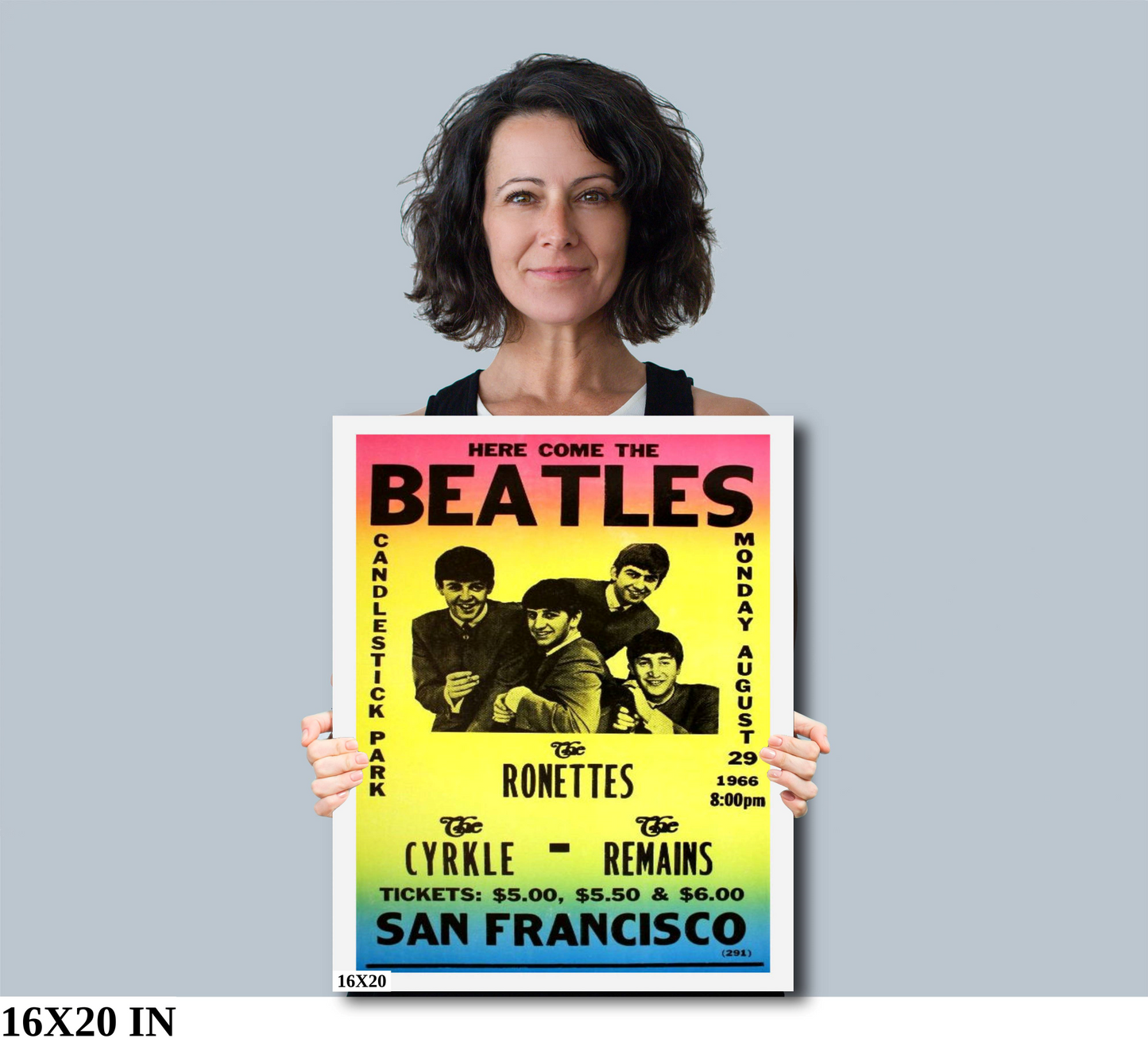 The Beatles at Candlestick Park concert poster