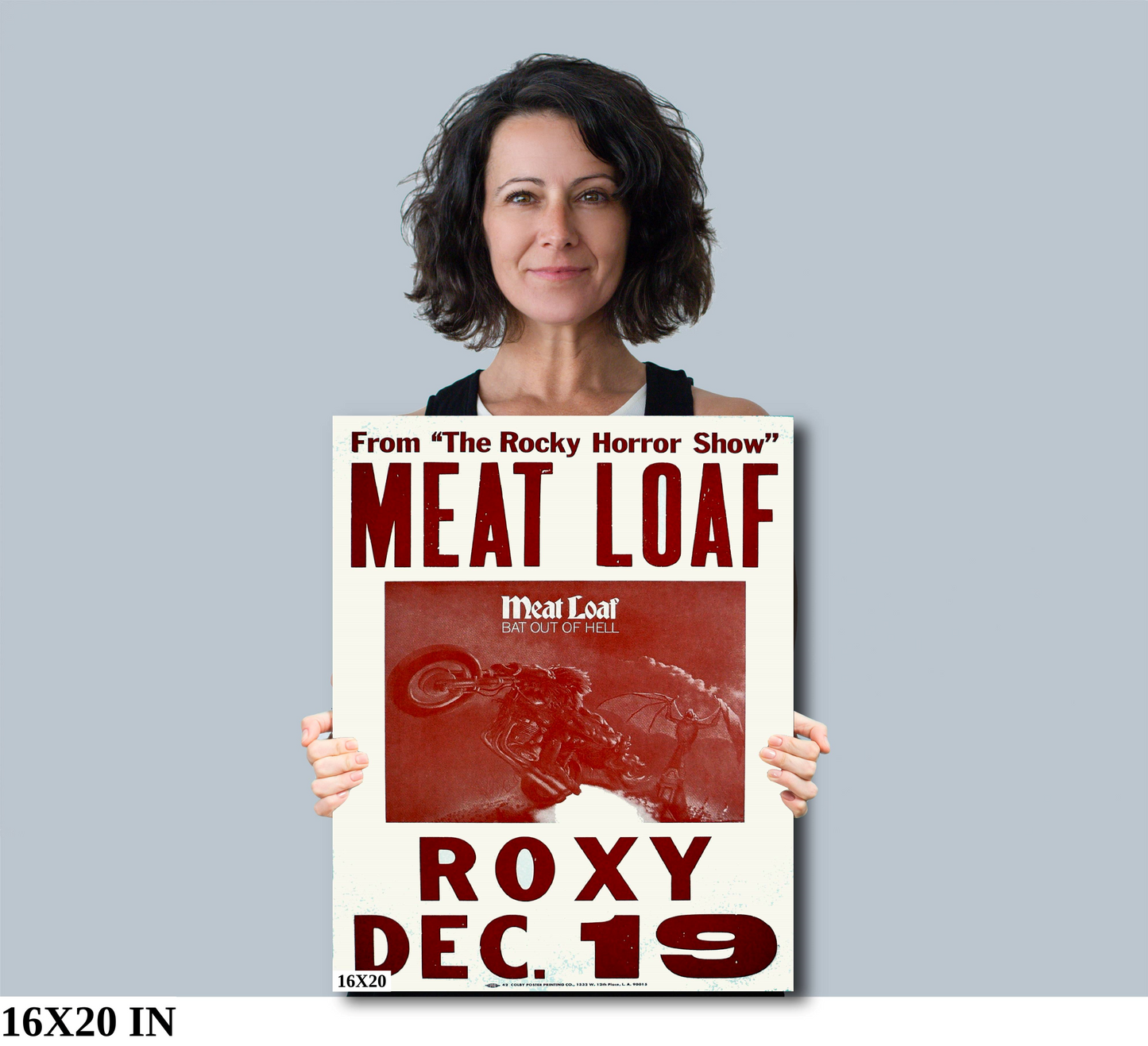 Meat Loaf at the Roxy Concert poster