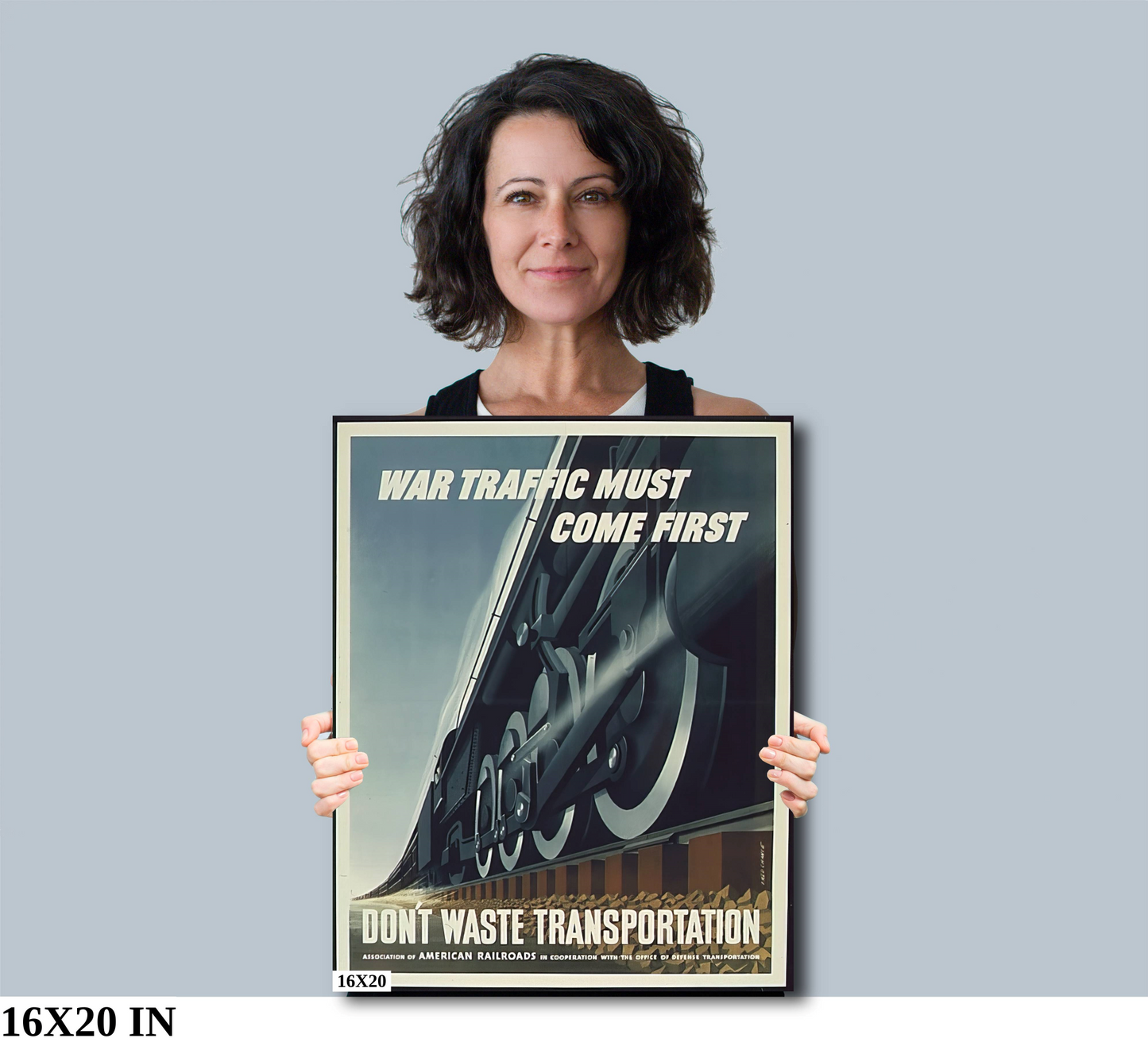 War traffic must come first Second World War Poster