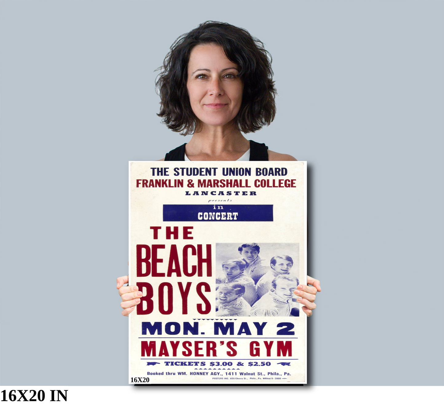 The Beach Boys at Mayser's Gym concert poster