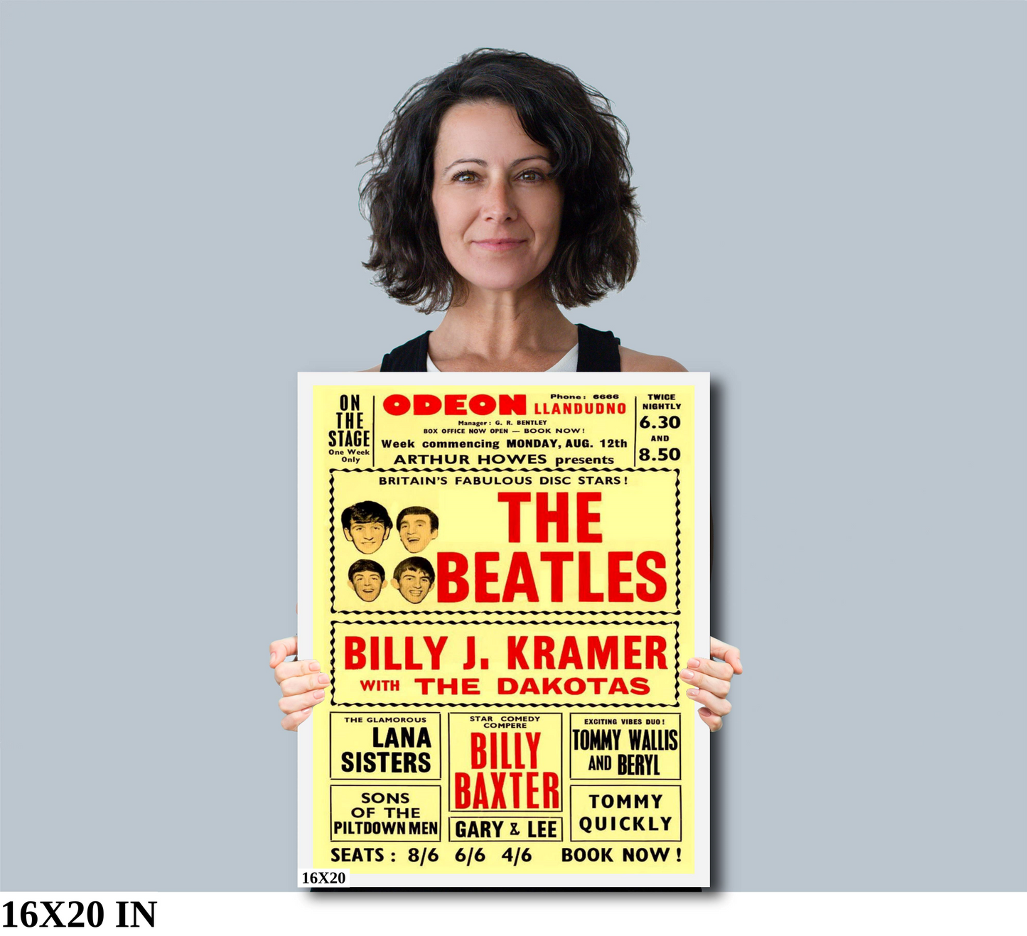 The Beatles at Llandudno concert poster