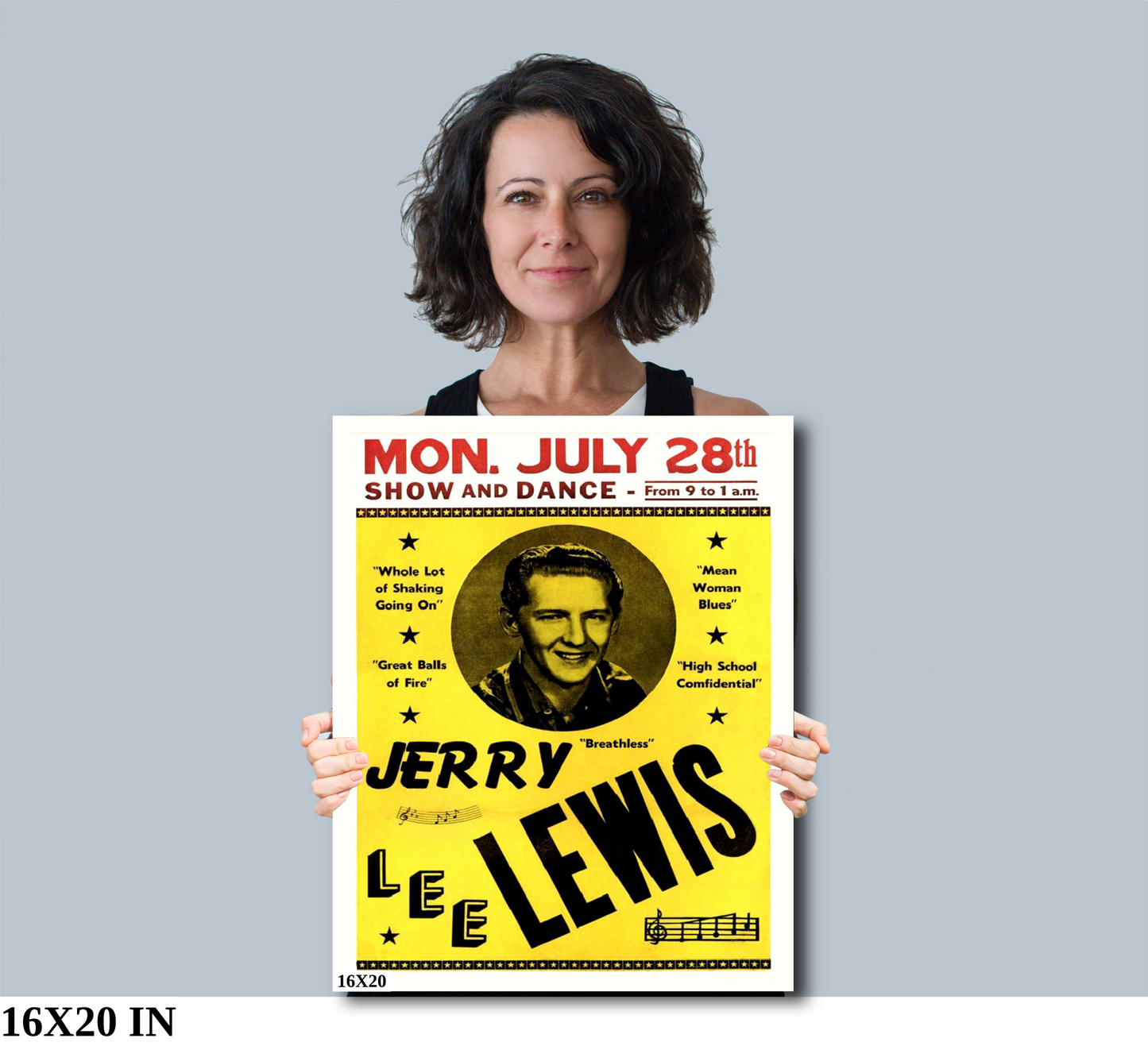 Jerry Lee Lewis concert poster